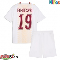 Camiseta Marruecos Youssef En-Nesyri #19 Visitante Equipación para niños Mundial 2026 manga corta (+ pantalones cortos)